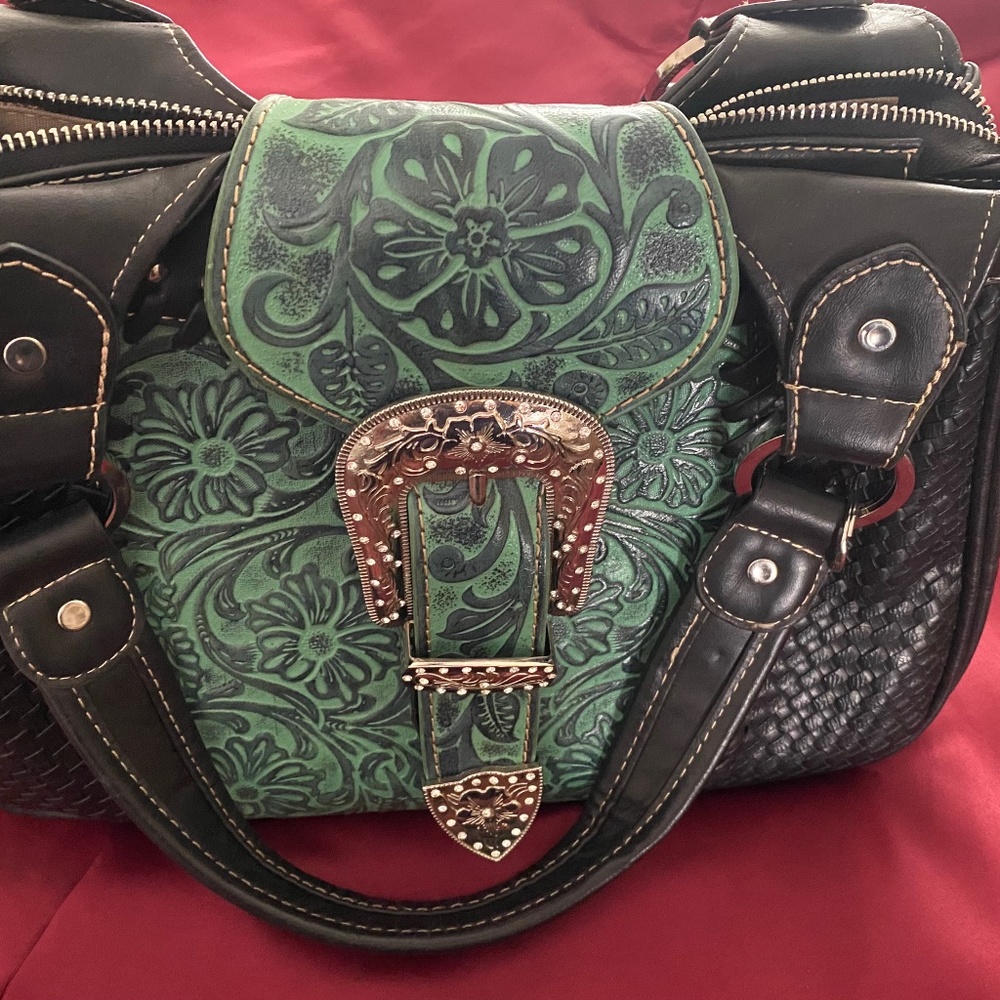 Genuine, leather purse